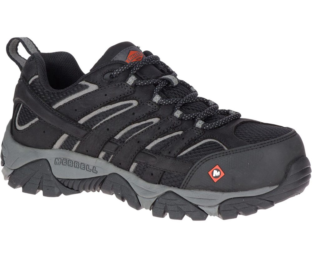 Tenis Senhora - Merrell Moab Vertex Vent Comp Toe Work - Pretas - DJF680372
